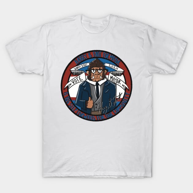 Big Foot for Mayor T-Shirt by Bhillgie